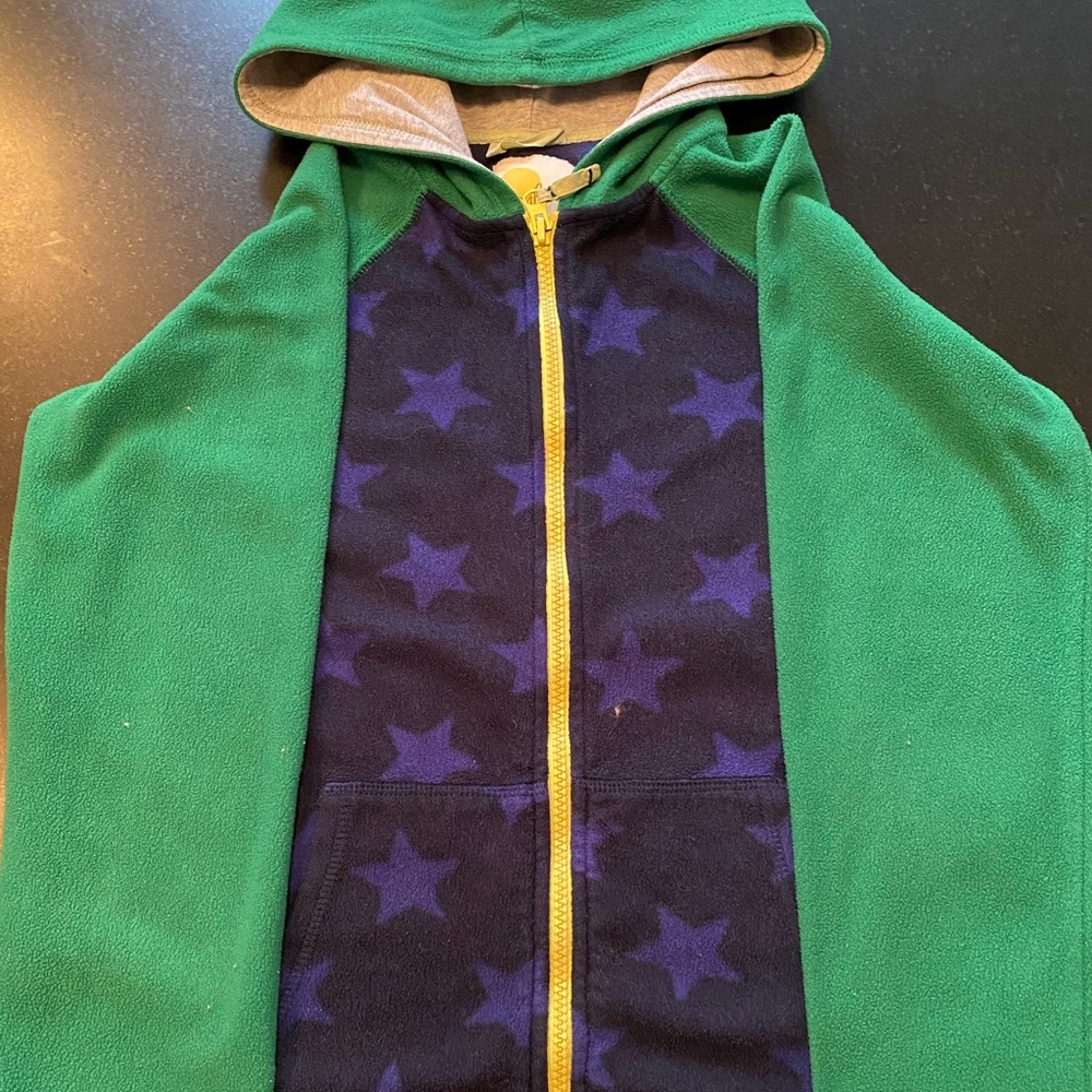 Mini Boden Fleece Zip Up Hoodie